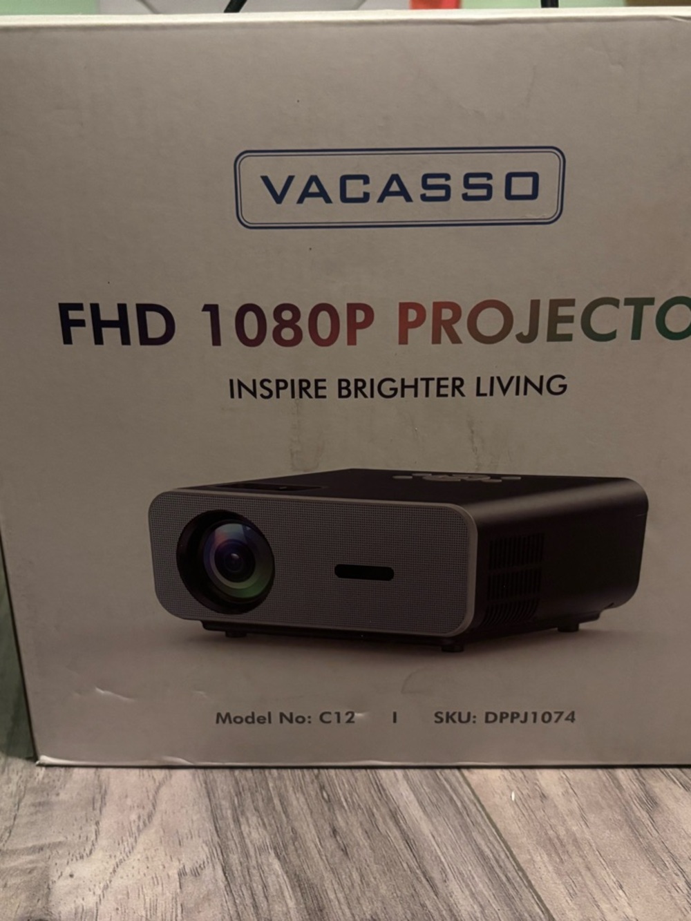 C12 FHD 1080P Projector in Black